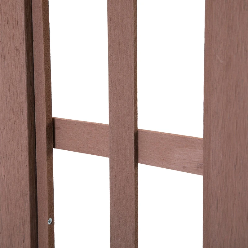 Outsunny 78" WPC Wood Plastic Composite Outdoor Garden Pergola Style Arbor Arch Trellis