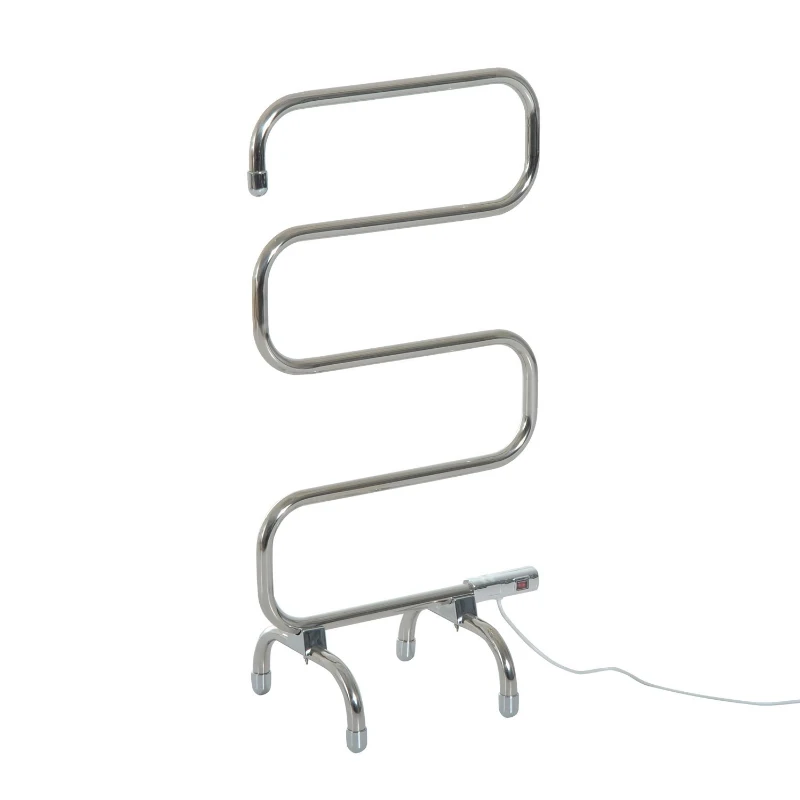 HomCom Freestanding Electric Heated Towel Warmer Drying Dryer Rail Rack Airer - Silver