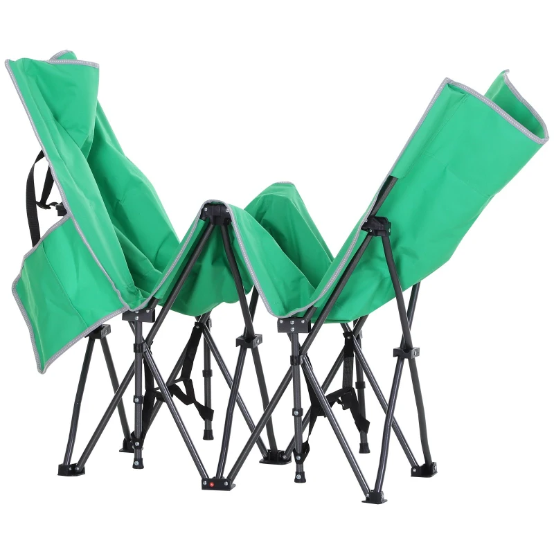 Outsunny Single Person Wide Folding Camping Cot Portable Outdoor Military Sleeping Bed w/ Carry Bag