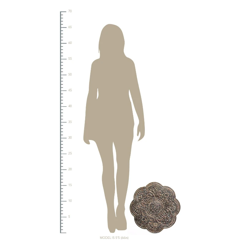 Stratton Rustic Bronze Medallion Wall Decor