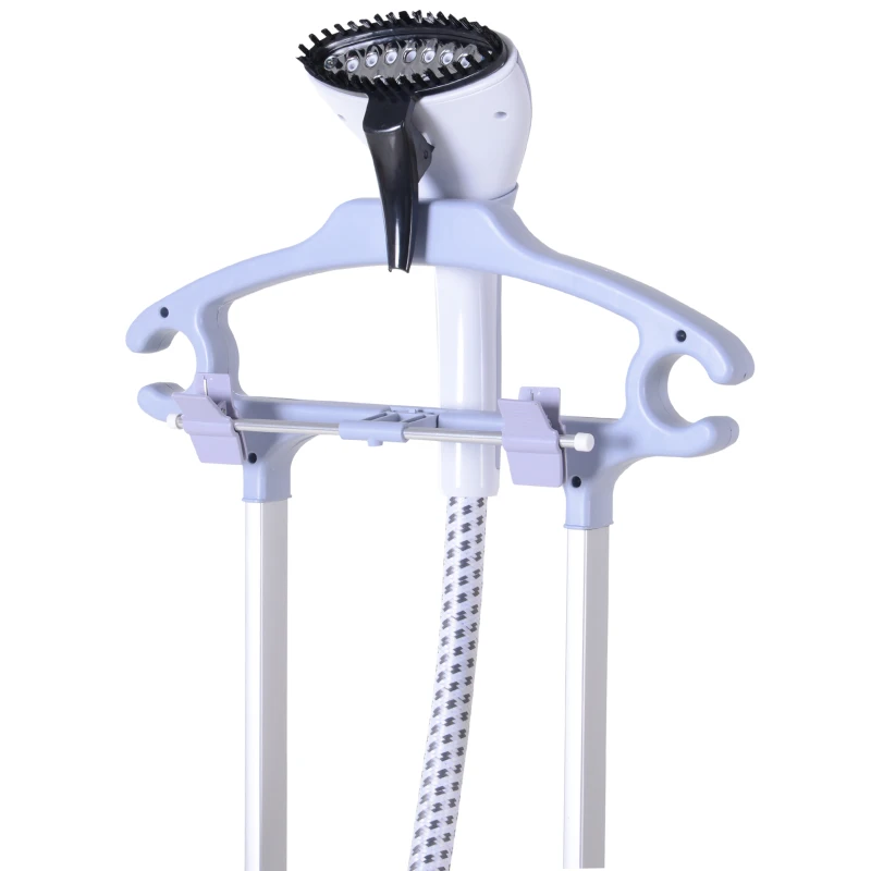 HOMCOM Fabric Garment Steamer for Clothes, Hanging Full Size, 2 Liter, 1350W, 11 Level Steam Adjustment - Red