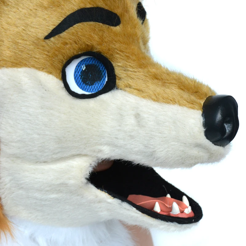HomCom Cartoon Fox Costume Mouth Mover Hood