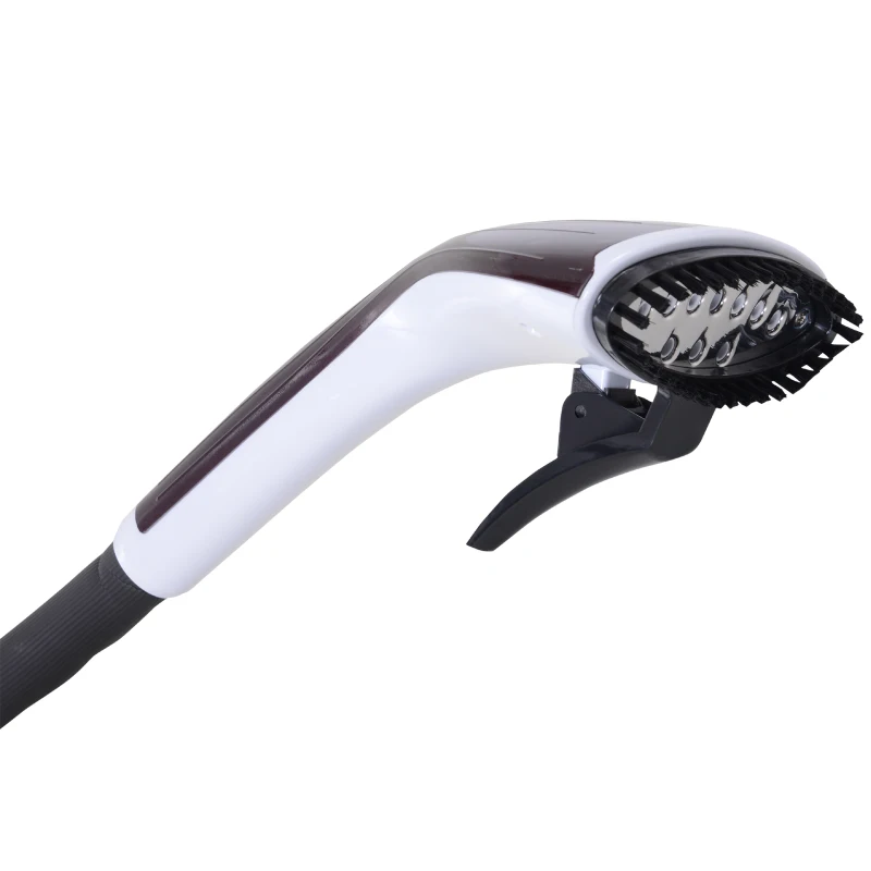 HOMCOM Fabric Garment Steamer for Clothes  Hanging Full Size  2.8 Liter  1350W  2 Power Settings  Dark Red