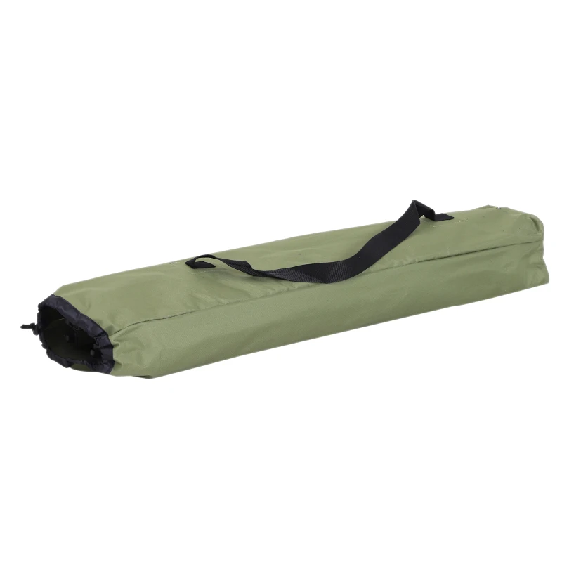 Outsunny Portable 1 Person Raised Camping Tent Cot Combination for Fishing and Hunting - Green