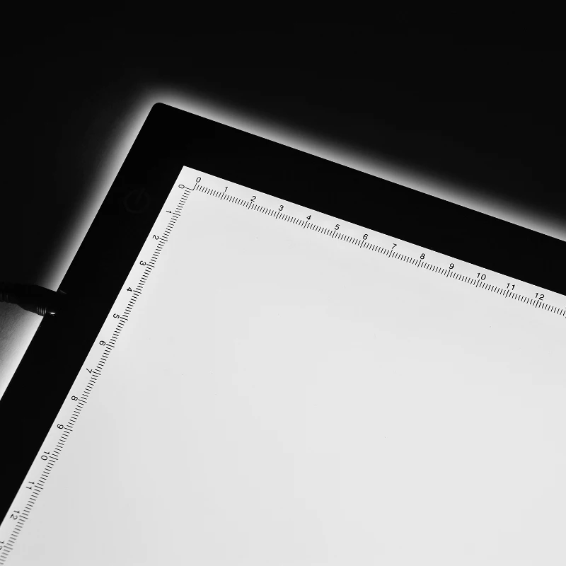 HomCom 14" LED Artist Stencil Board Tracing Table Light Box Pad