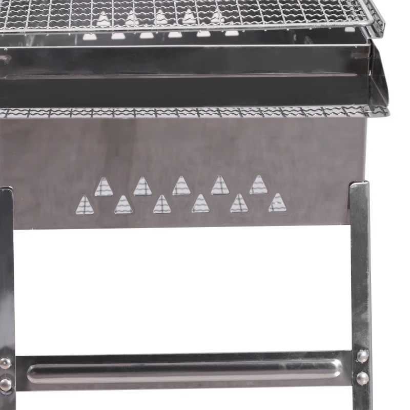 Outsunny Stainless Steel BBQ Charcoal Tabletop Grill