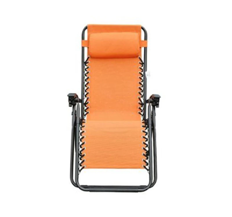 Outsunny Reclining Zero Gravity Chair - Orange