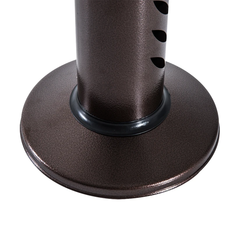 Outsunny 35” Outdoor Table Top Patio Propane Heater – Hammered Bronze