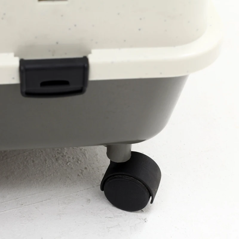 PawHut 32" Indoor Rabbit Cage Small Animal House Habitat with Wheels