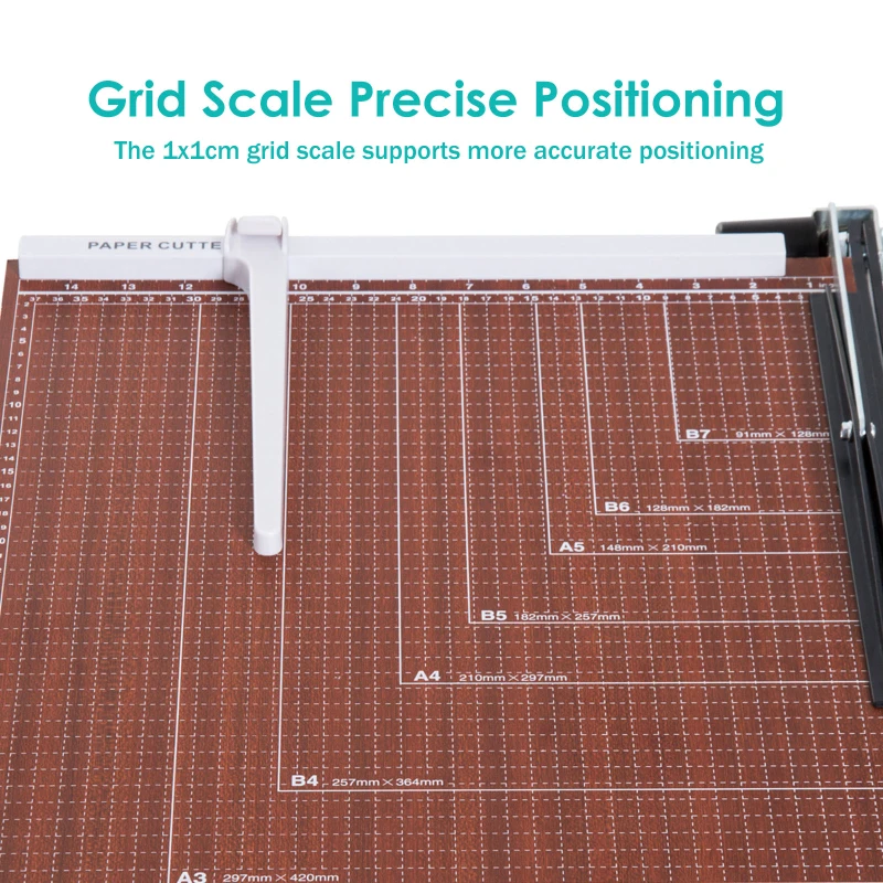 HOMCOM Paper Cutter Guillotine 12 A3 Sheet Paper Slicer