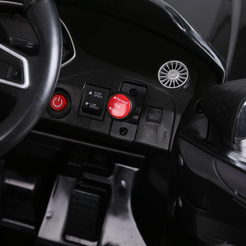 Open Box Aosom 6V Audi TT RS Kids Electric Sports Car Ride On Toy One Seat with Remote Control - Black