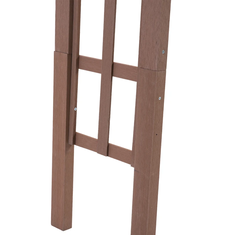 Outsunny 78" WPC Wood Plastic Composite Outdoor Garden Pergola Style Arbor Arch Trellis