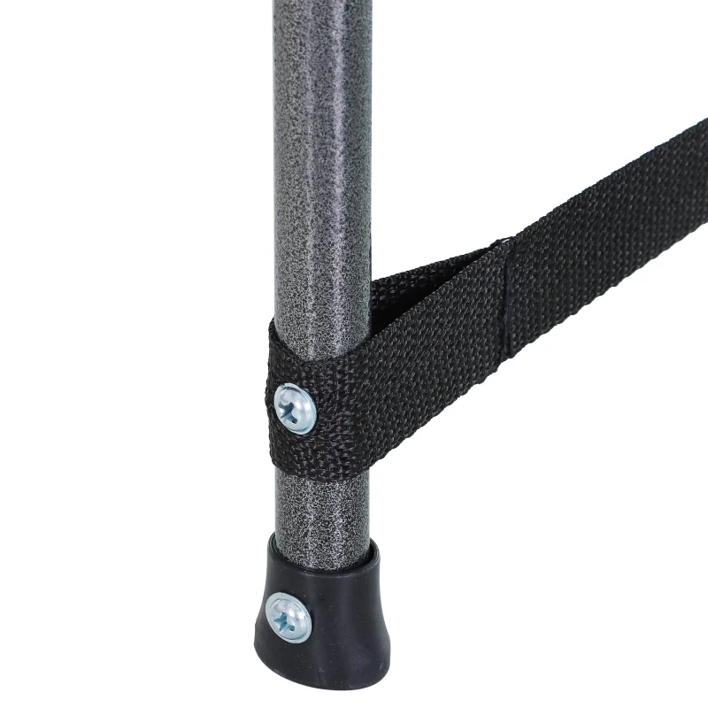 Outsunny Single Person Wide Folding Camping Cot Portable Outdoor Military Sleeping Bed w/ Carry Bag