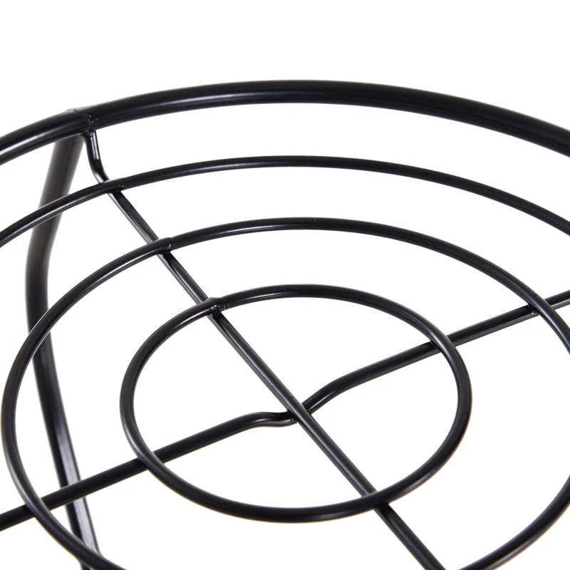 Outsunny 4-Tier Folding Flower Pot Stand Display Table for an Elegant Indoor/Outdoor Decorative Touch