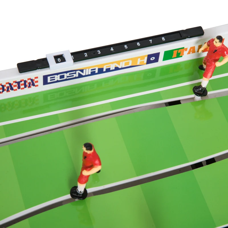 Soozier 37” Portable Mini Foosball Table Tabletop Soccer Game for Kids Sportcraft Football Table - Green/White