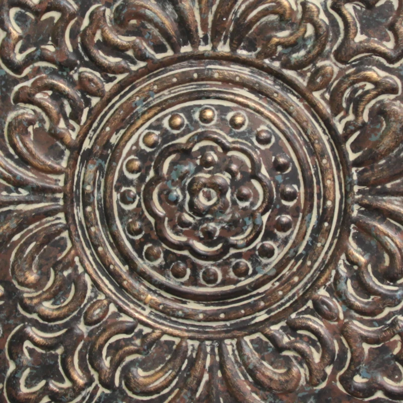 Stratton Rustic Bronze Medallion Wall Decor