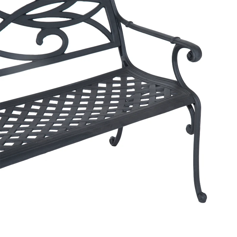 Outsunny 49" Decorative Outdoor Garden Bench