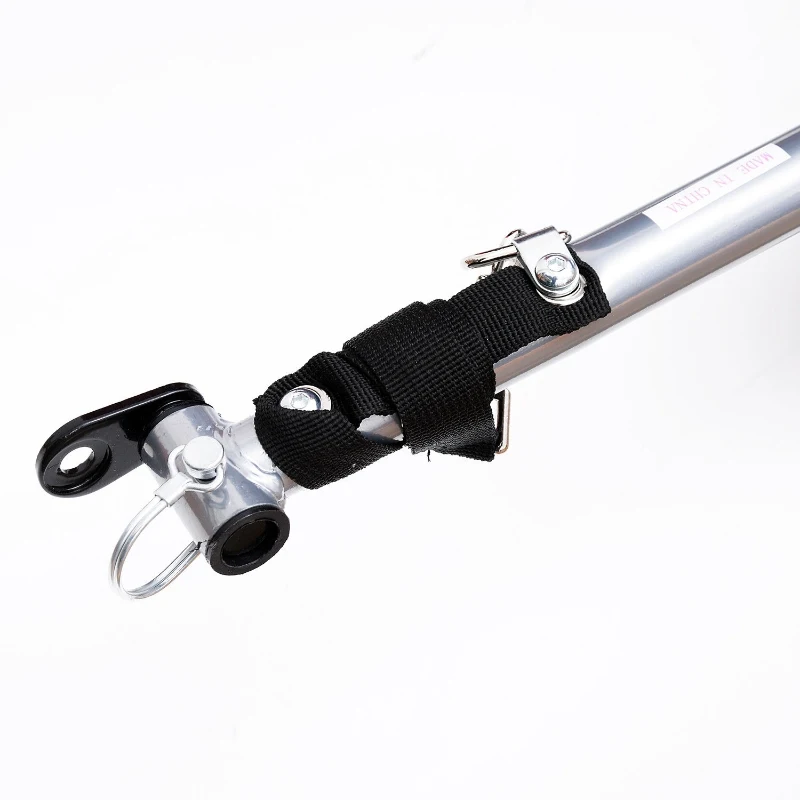 Aosom New Folding Pet Bicycle Trailer Dog Cat Bike Carrier w/ Drawbar Hitch Stroller - Red and Black