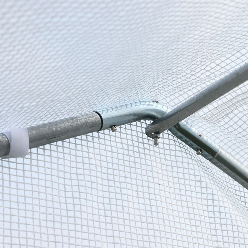 Outsunny 20x10x7ft Walk-in Outdoor Tunnel Greenhouse Portable Backyard Plant Growth Shed Warm House - White