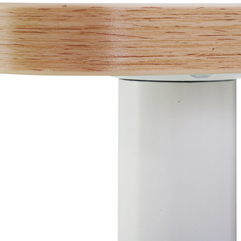 HOMCOM Modern Dining Table Office Working Desk Wood Top with Stainless Steel Leg