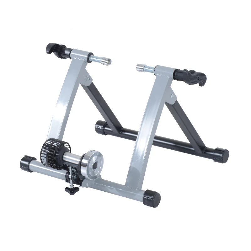 Soozier Indoor Kinetic Bike Trainer Exercise Cycling Resistance Stand - Silver