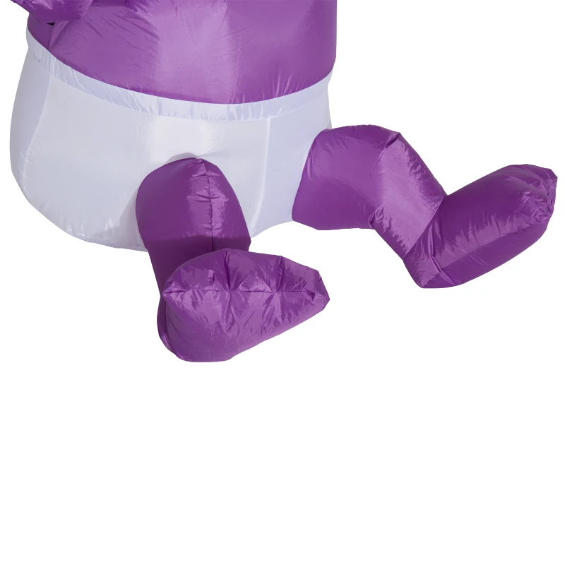 HomCom 5’ Outdoor Inflatable Inflatable Halloween Decoration - Spooky Baby with Bottle