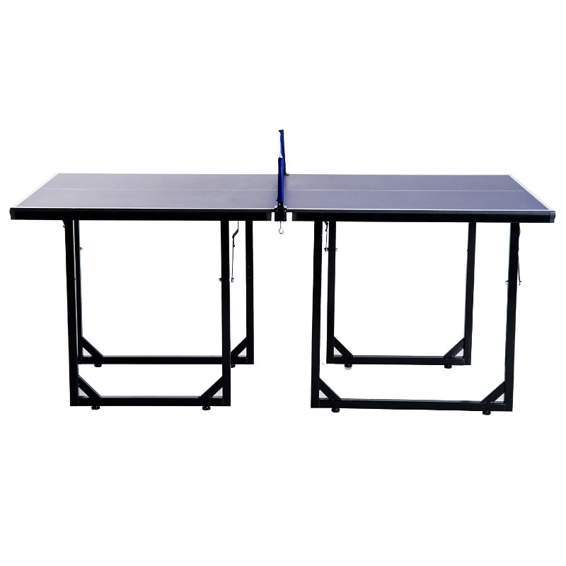 Aosom 72” Folding Compact Multi-Use Table Tennis Table with Net and Post
