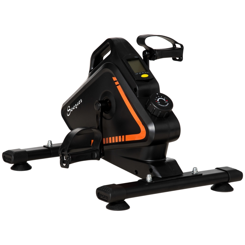 Soozier Indoor Mini Exercise Bike Portable Pedal Manual Arm & Leg Exerciser Machine