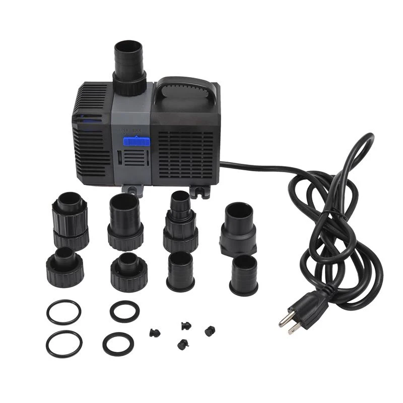 Pawhut 1375 GPH Adjustable Frequency Submersible Pond Pump Filter