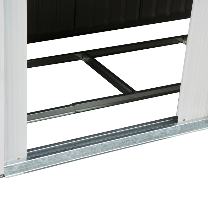 Outsunny Metal Outdoor Shed 9'x4' - Lockable Storage for Garden Tools, Lawn Equipment - Green