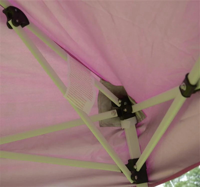 Outsunny 10' x 10' Slant Leg Easy Pop-Up Canopy Party Tent - Pink