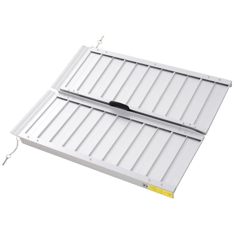 HOMCOM Versatile 3ft Motorcycle  Scooter  and Dollie Ramp for Home or Travel  600lbs