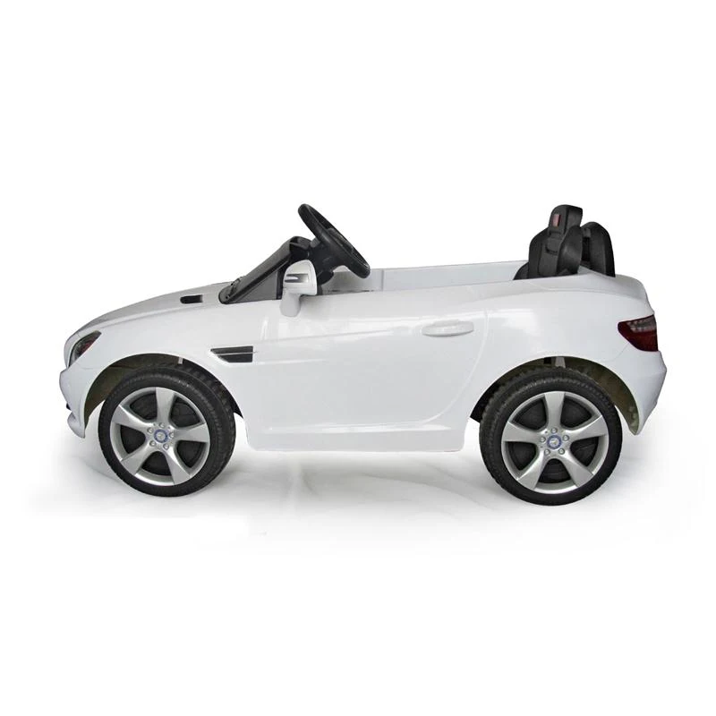 Mercedes-Benz SLK Kids 6v Electric Battery Powered Ride On Toy Car w/ Parent Remote Control - White