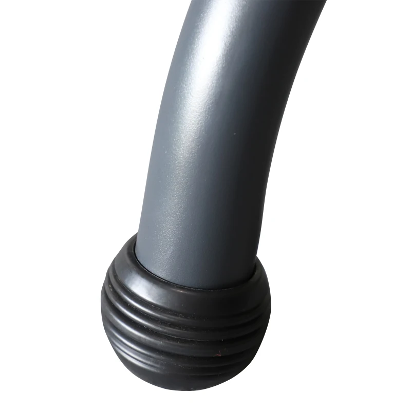 Outsunny Modern Outdoor Relax Deck/Patio Swing Chairs with 2 Separate Seats and Removable Shade Canopy -  Grey and Black