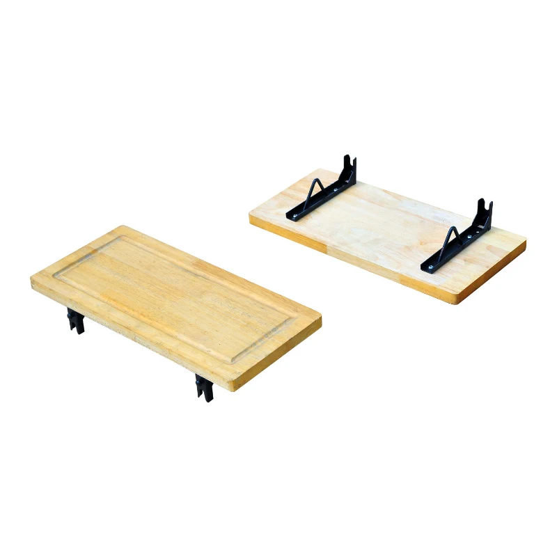 Outsunny Wood Burning/Charcoal Outdoor Fire Pit BBQ Grill Combo