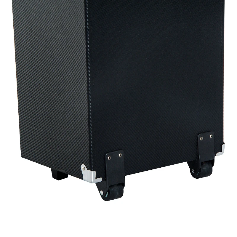 HomCom 100 Watt Portable Bluetooth Double Subwoofer Speaker System with LED Party Lights