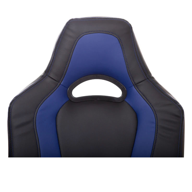 HomCom High Back Racing Style Massage Ergonomic Gaming Chair - Blue / Black