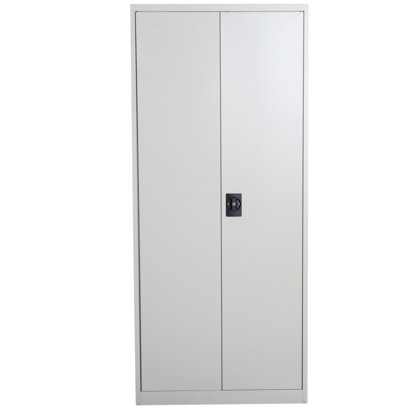 Vinsetto 72” Tall Steel Large Freestanding Commercial Warehouse Utility Storage Cabinet - Cream White