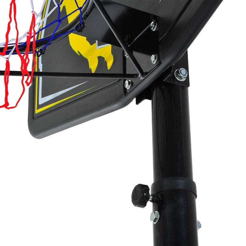 HomCom Height Adjustable 28" Backboard Portable Basketball Hoop System