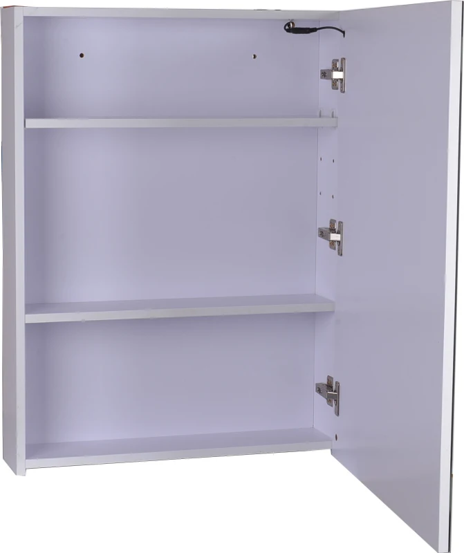 HomCom Vertical 32" LED Illuminated Bathroom Wall Mirror Medicine Cabinet - Dual Strip LEDs