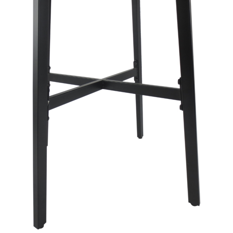 Outsunny Metal 3 Piece Outdoor Patio Round Bistro Table Dining Set - Black