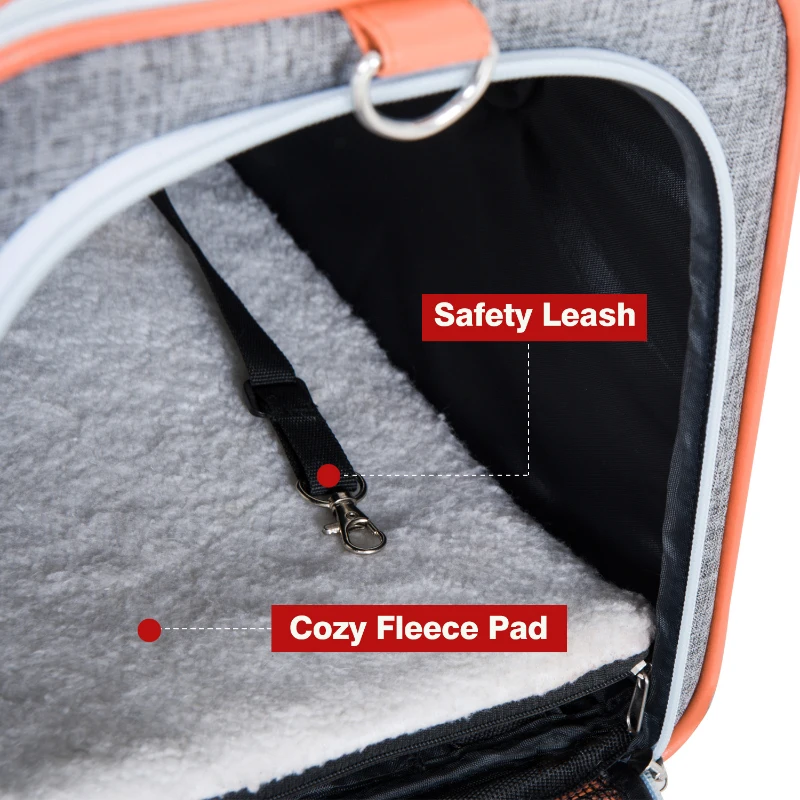 PawHut 18" Small Dog Carrier Pet Tote Bag Airline Approved Pet Carrier Cat Travel Carrier