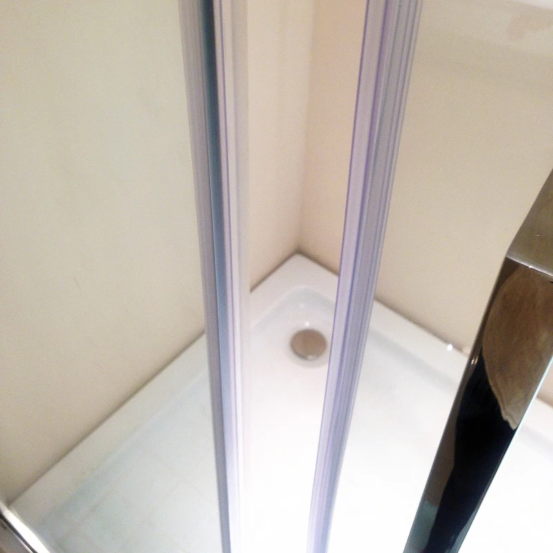 Kleankin 35.5"x35.5"x74.75" Aluminum Sliding Glass Room Elegant Conered Shower Enlosure