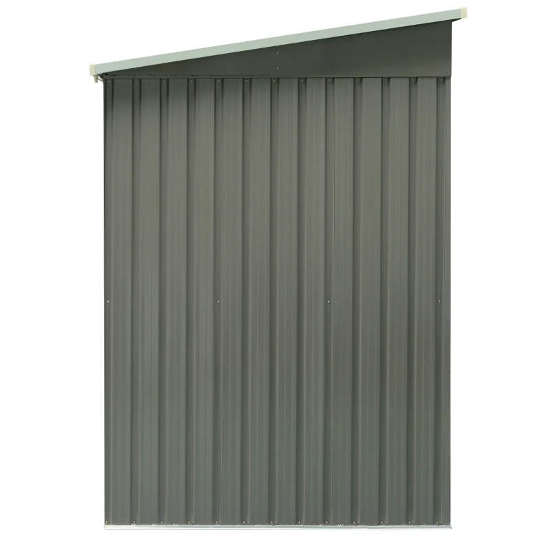 Outsunny 4' x 8' Steel Outdoor Garden Storage Shed Yard Tool House