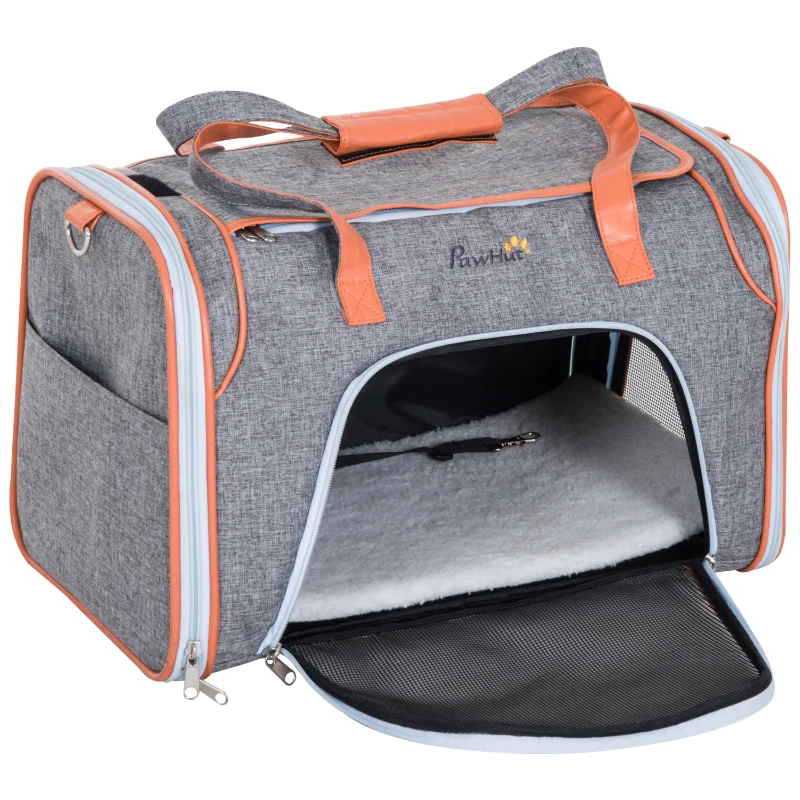 PawHut 18" Small Dog Carrier Pet Tote Bag Airline Approved Pet Carrier Cat Travel Carrier