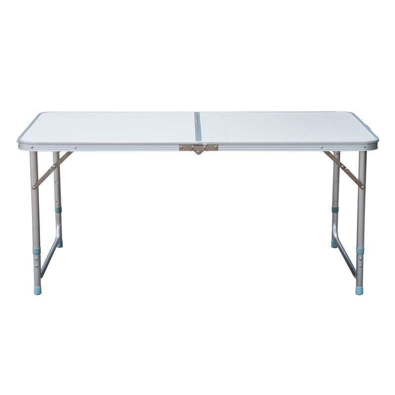 Outsunny 48" Aluminum Camping Folding Camp Table w/ Carrying Handle