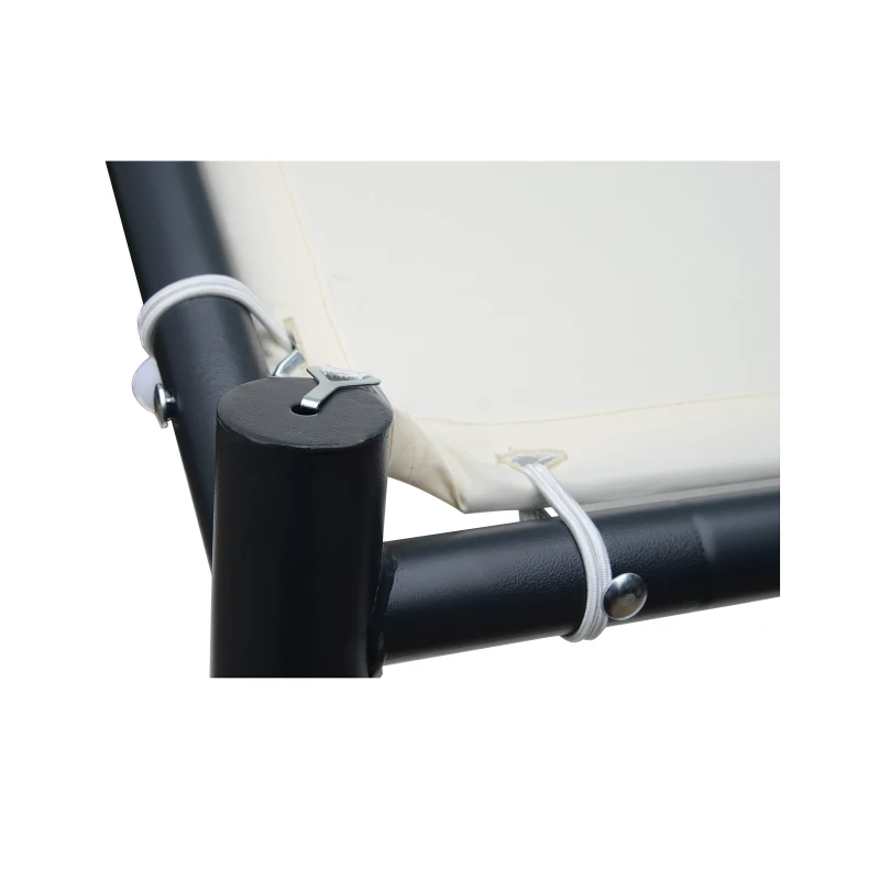 Outsunny 11.5' x 11.5' Carport Canopy Tent with Metal Frame and Cloth Cover