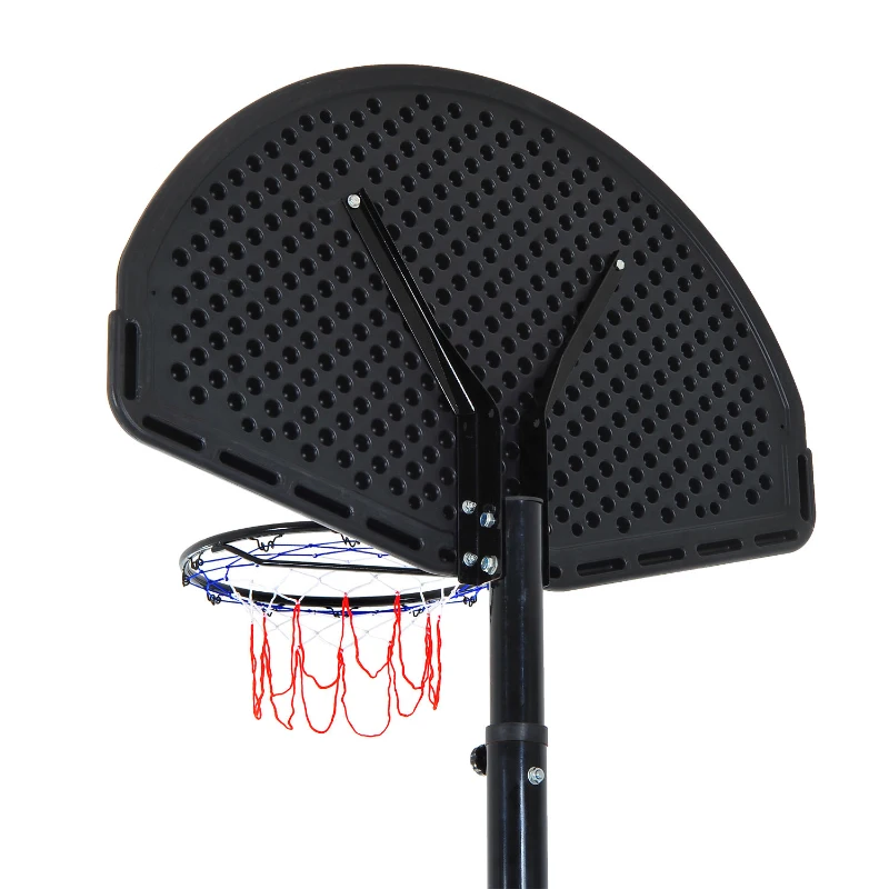 HomCom Height Adjustable 28" Backboard Portable Basketball Hoop System