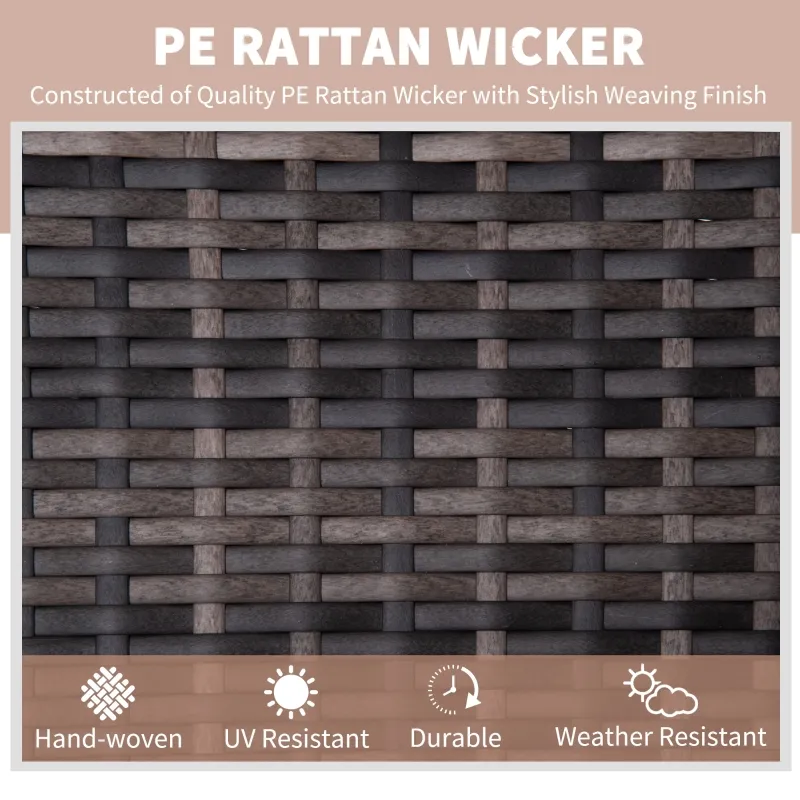 Outsunny Outdoor Patio Recliner with All Hand-Woven Wicker, Adjustable Lounge Chair w/ Cushions, Rust-Resistant Metal Frame for Backyard, Garden, Patio, Red