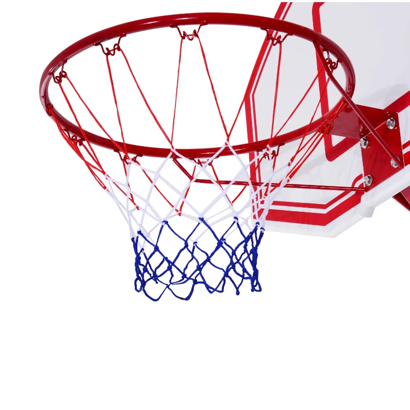 Aosom 10' Height Adjustable Portable Basketball Hoop System with 35" Heavy Duty Backboard
